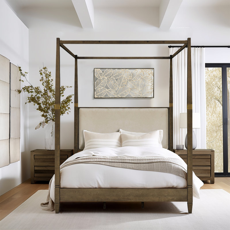 Wayfair canopy bed queen discount